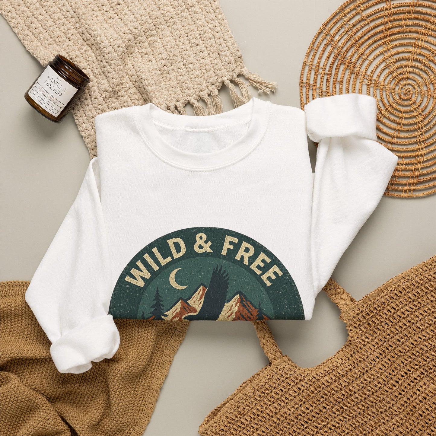 Outdoor Life Crewneck Sweatshirt — Wild & Free Retriever Graphic