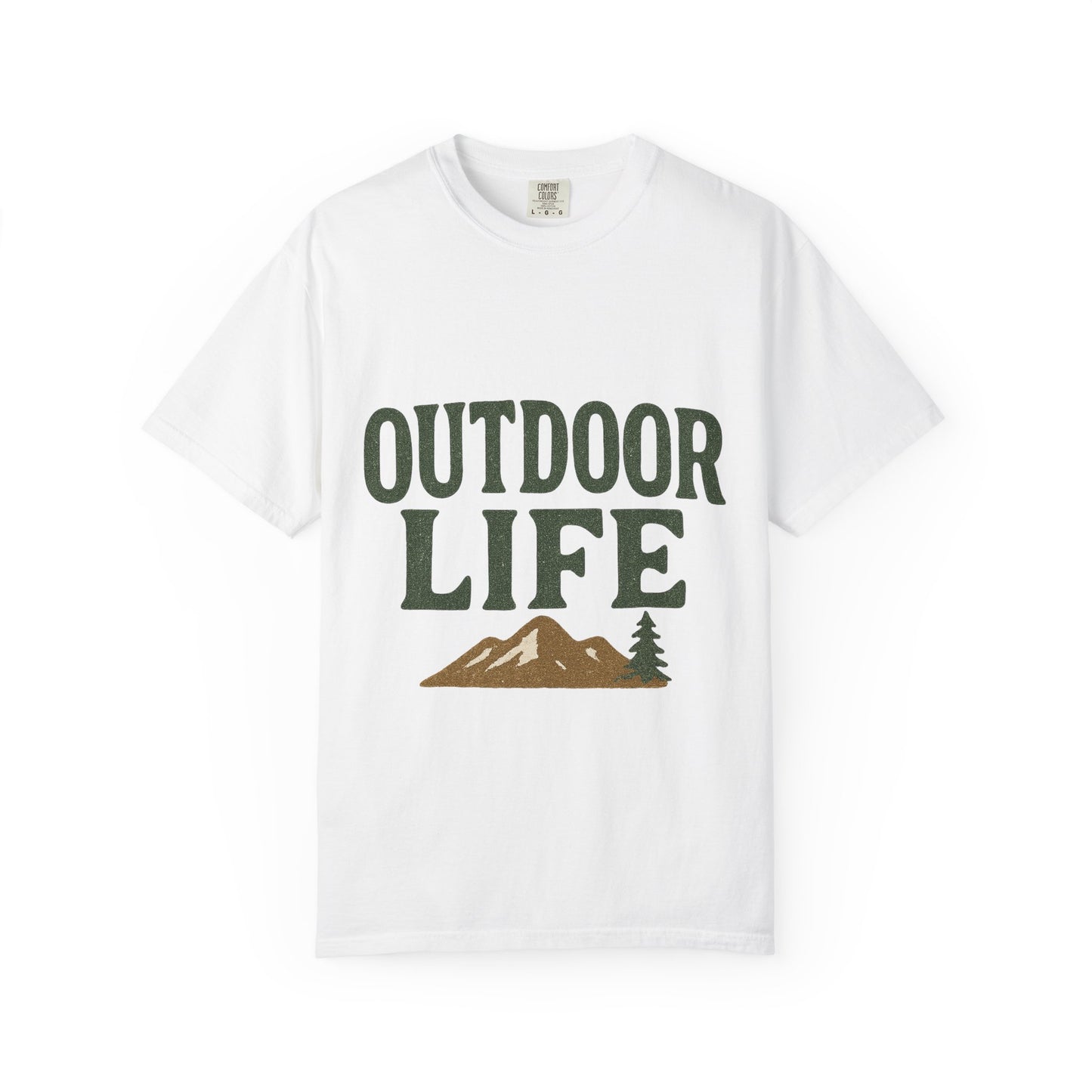 Outdoor Life T-Shirt — Mountain & Dog Graphic Tee