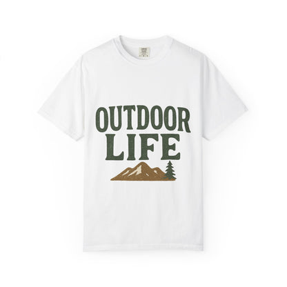 Outdoor Life T-Shirt — Mountain & Dog Graphic Tee