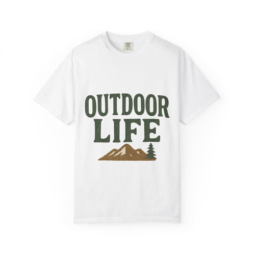 Outdoor Life T-Shirt — Mountain & Dog Graphic Tee