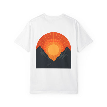 Outdoor Life T-Shirt — 'Wild & Free' Mountain Sunset Graphic Tee