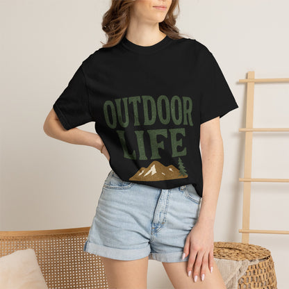 Outdoor Life T-Shirt — Mountain & Dog Graphic Tee