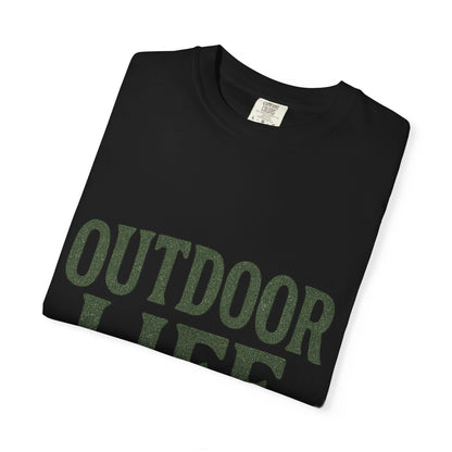 Outdoor Life T-Shirt — Mountain & Dog Graphic Tee