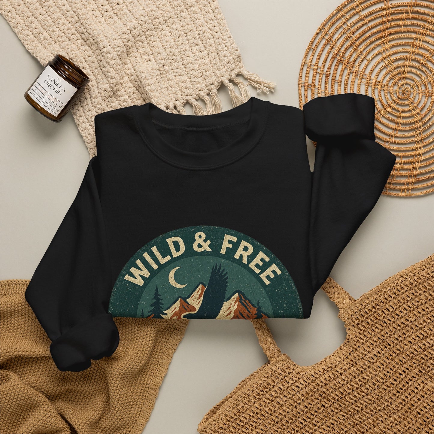Outdoor Life Crewneck Sweatshirt — Wild & Free Retriever Graphic