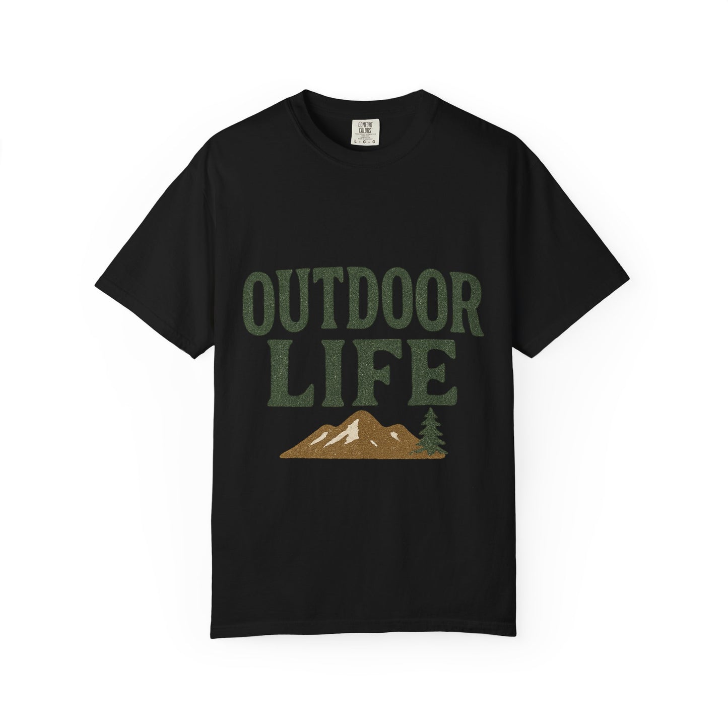 Outdoor Life T-Shirt — Mountain & Dog Graphic Tee