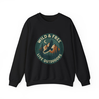 Outdoor Life Crewneck Sweatshirt — Wild & Free Retriever Graphic