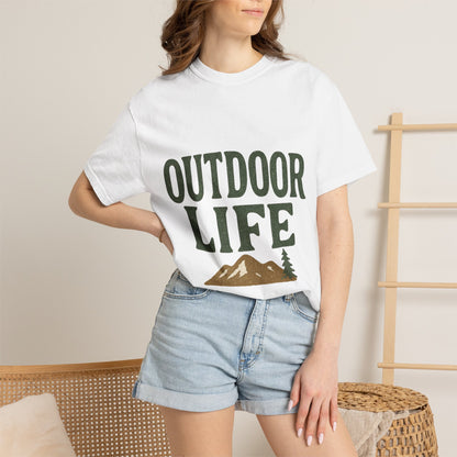 Outdoor Life T-Shirt — Mountain & Dog Graphic Tee