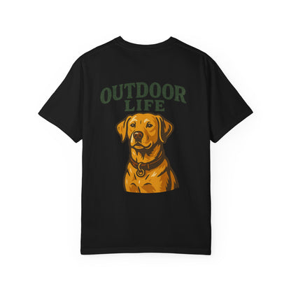 Outdoor Life T-Shirt — Mountain & Dog Graphic Tee