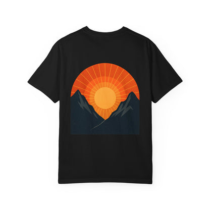 Outdoor Life T-Shirt — 'Wild & Free' Mountain Sunset Graphic Tee