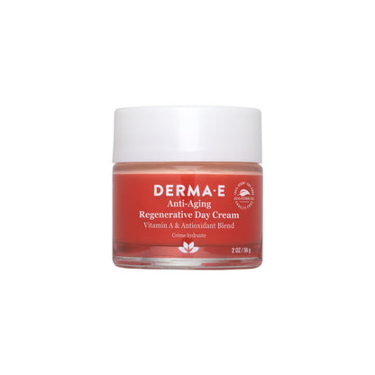 Derma E Anti-Aging Regenerative Day Cream – Astaxanthin Moisturizer for Face – Lightweight Firming Anti-Wrinkle Cream with Lavender Jojoba Oil and Vitamin E 2 oz